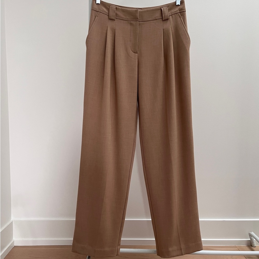 Maeve by Anthropologie high rise tailored trousers 6 pleated timeless old money